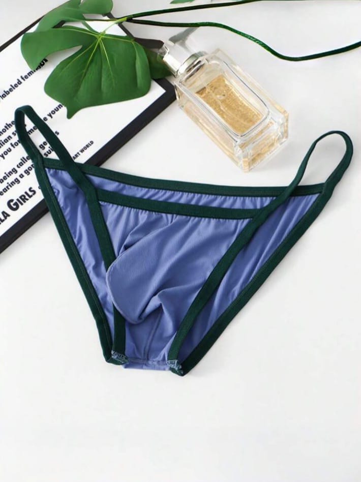 FANDY Men's Sexy Solid Color Mesh Adjustable Thong Underwear